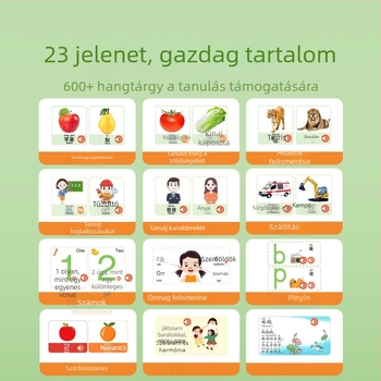 Beszélő korai oktatási hangoskönyv olvasó gép (Márka Starship; Funkció: újratölthető, zenét/hangot lejátszik; Anyag: papír; Áramellátás: lítium-akkumulátor; Életkor: 4–6 év)