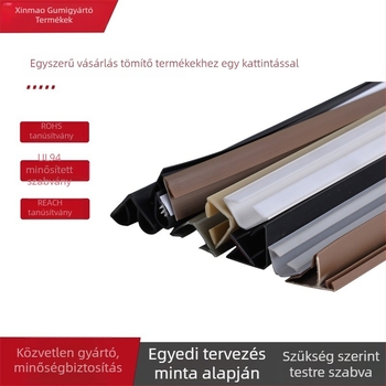 Öntapadós háromszög alakú ajtó tömítő profil, Xinmao, 058-as modell, ajtókhoz, a rajzok szerint gyártott, hangszigetelő és kopásálló