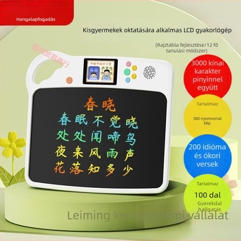 Oktatási rajztábla betű és angol nyelvtanulással (Pinyin); zenei funkció; 4-6 éveseknek; modell B8w34tpj