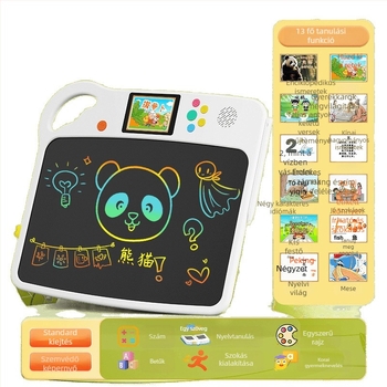 Oktatási rajztábla betű és angol nyelvtanulással (Pinyin); zenei funkció; 4-6 éveseknek; modell B8w34tpj