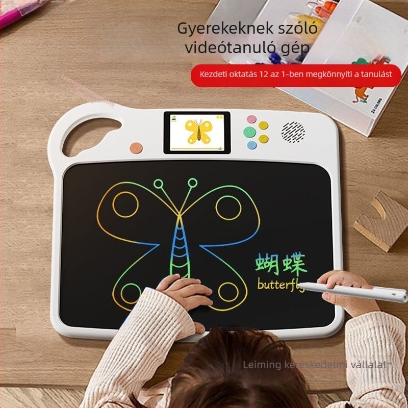 Oktatási rajztábla betű és angol nyelvtanulással (Pinyin); zenei funkció; 4-6 éveseknek; modell B8w34tpj