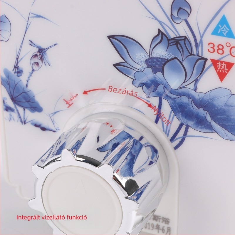 Állandó hőmérsékletű keverő szelep napelemes/ villanybojlerhez – Modell 2016; Nyomás 0.1-8 MPa; Hideg 0-35°C, Meleg 45-95°C; Kimeneti áramlás 2; Ø20 mm; Márka Xin Si Bath; Modern Minimalista stílus
