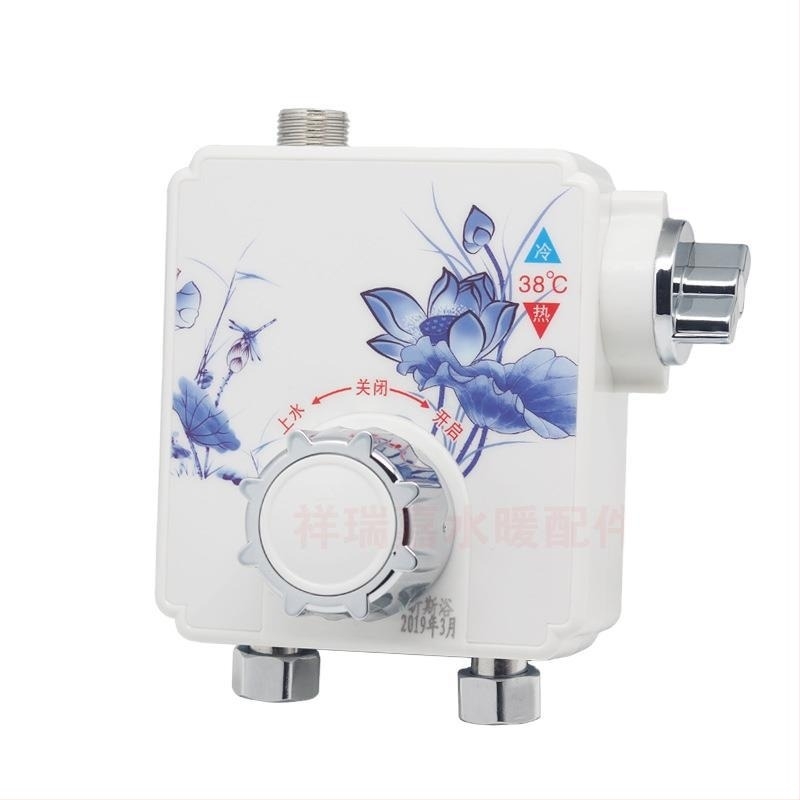 Állandó hőmérsékletű keverő szelep napelemes/ villanybojlerhez – Modell 2016; Nyomás 0.1-8 MPa; Hideg 0-35°C, Meleg 45-95°C; Kimeneti áramlás 2; Ø20 mm; Márka Xin Si Bath; Modern Minimalista stílus