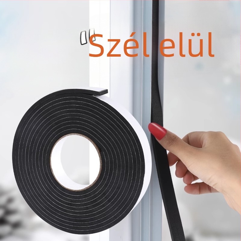 Ajtóhézag-szigetelő szalag — hangszigetelés, szélálló és fényblokkoló funkciók, alkalmas bejárati, hálószoba és belső ajtókhoz