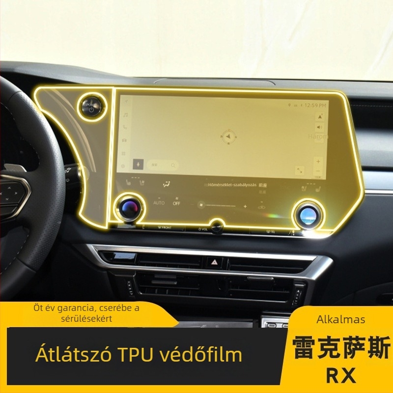 Átlátszó TPU védőfilm a központi kijelzőhöz — Magas és alacsony hőmérsékletnek ellenálló, univerzális kompatibilitás