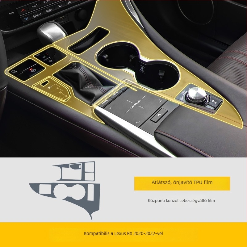 Átlátszó TPU védőfilm a központi kijelzőhöz — Magas és alacsony hőmérsékletnek ellenálló, univerzális kompatibilitás