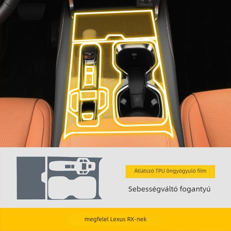 Átlátszó TPU védőfilm a központi kijelzőhöz — Magas és alacsony hőmérsékletnek ellenálló, univerzális kompatibilitás