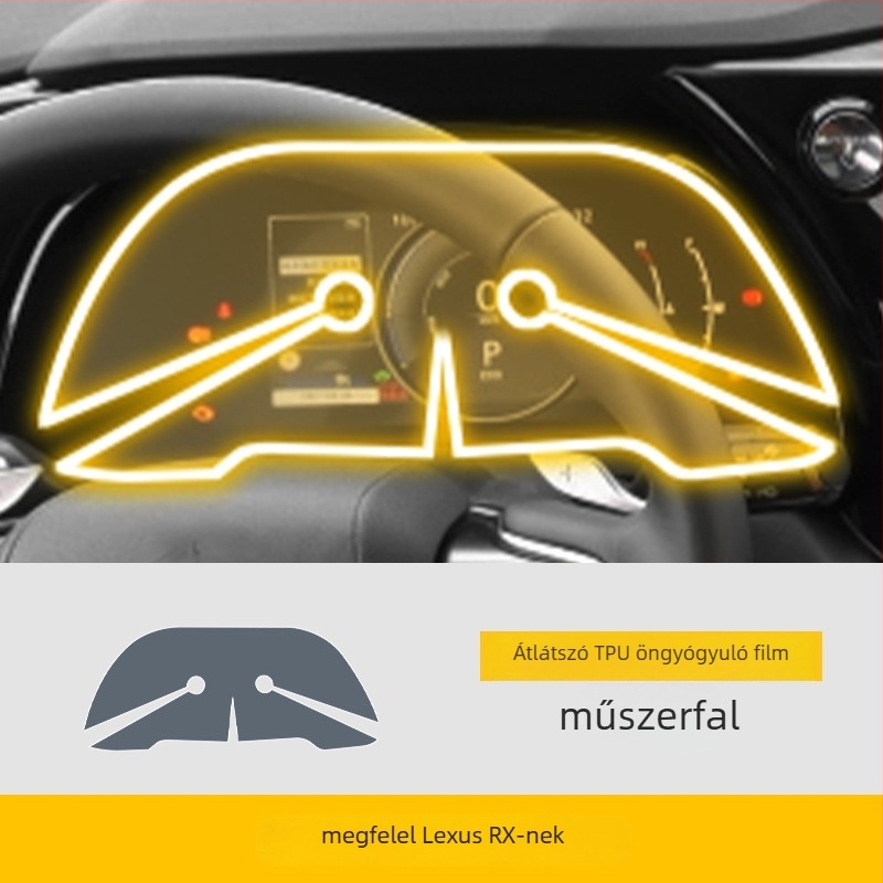 Átlátszó TPU védőfilm a központi kijelzőhöz — Magas és alacsony hőmérsékletnek ellenálló, univerzális kompatibilitás