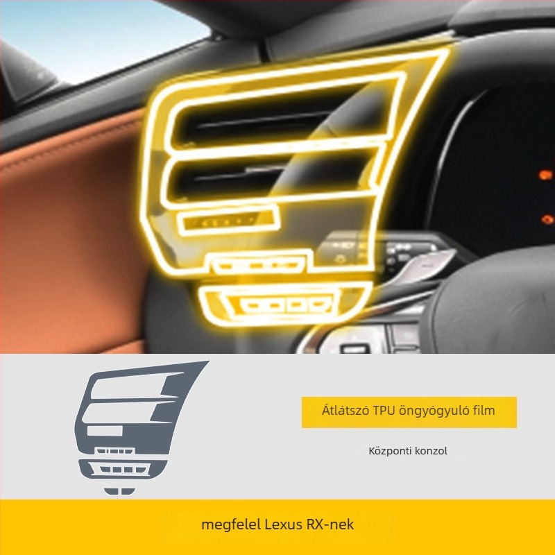 Átlátszó TPU védőfilm a központi kijelzőhöz — Magas és alacsony hőmérsékletnek ellenálló, univerzális kompatibilitás