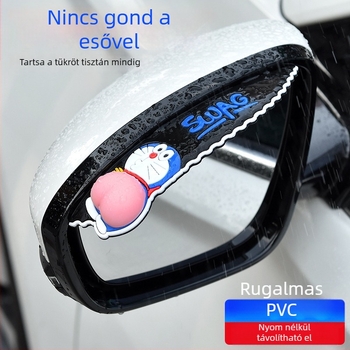 Autó visszapillantó tükör esővédő, PVC, YM-022, öntapadós, Meinan