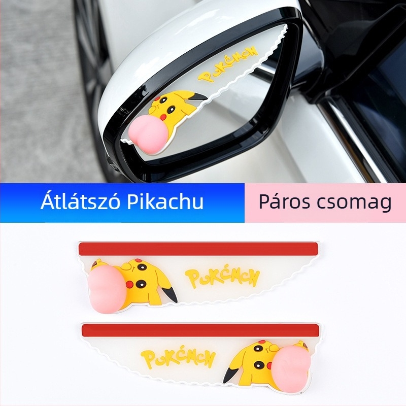 Autó visszapillantó tükör esővédő, PVC, YM-022, öntapadós, Meinan