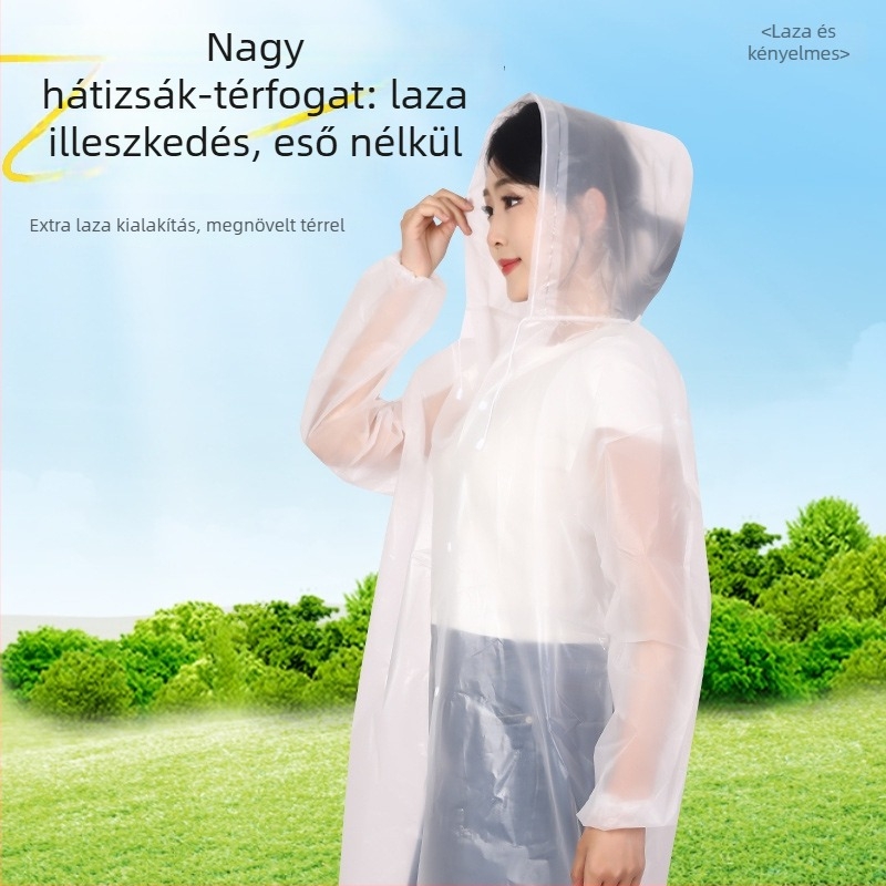 Teljes testű EVA esőponcsó, vastag kivitel, felnőtteknek, Shulong márka, testreszabás elérhető