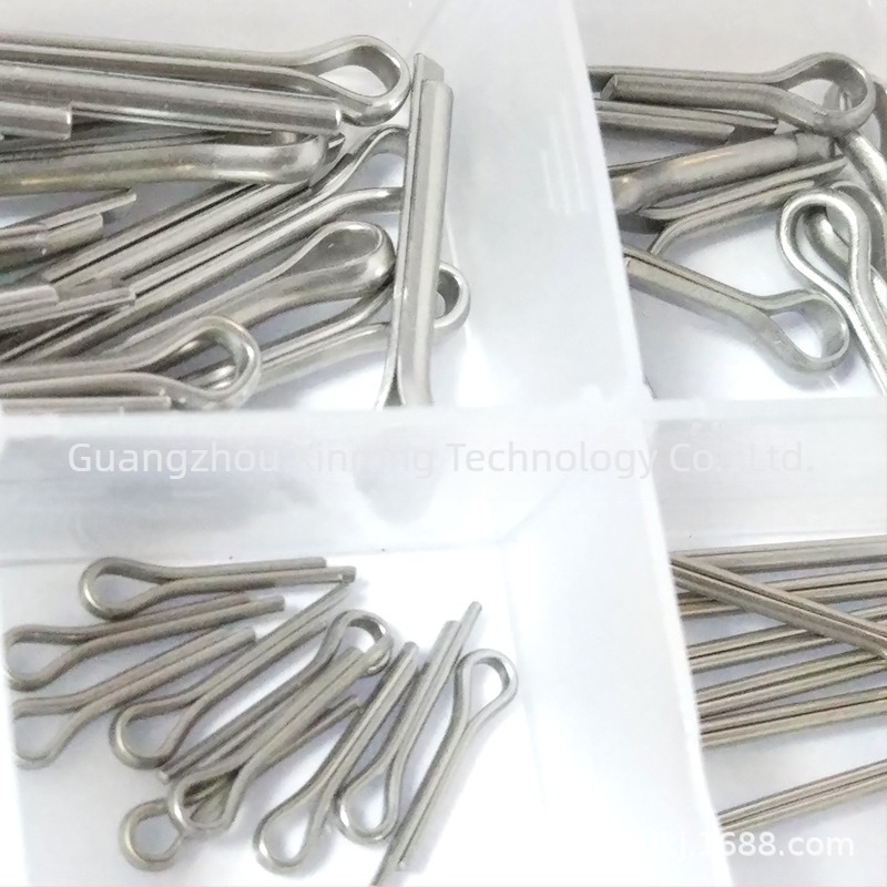 Xinbanyan Technology rozsdamentes acél U-típusú rugós csap, 150 darab, dobozban, Standard No. 01