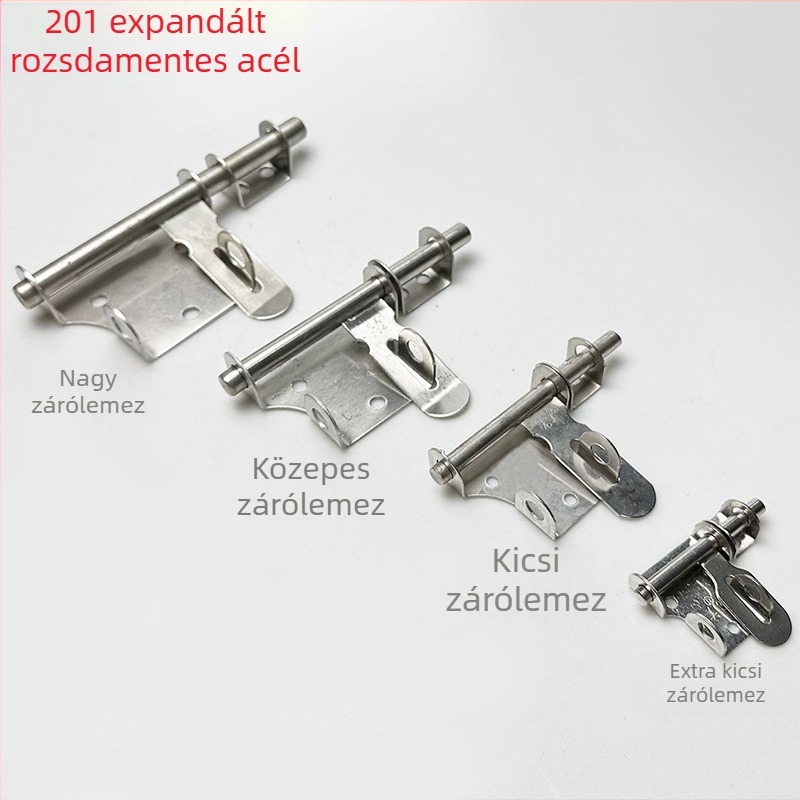 304 rozsdamentes acél – nehéz feladatú latch ajtókhoz, modell Small Lock Plate, felület Brushed/Glossy
