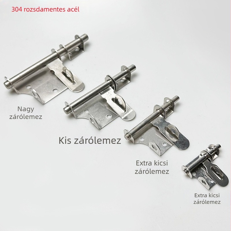 304 rozsdamentes acél – nehéz feladatú latch ajtókhoz, modell Small Lock Plate, felület Brushed/Glossy