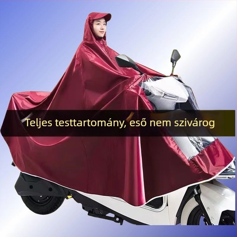 Rain Giant motorkerékpár esőponcsó, Oxford anyag, PVC vízálló réteg, 1 személy