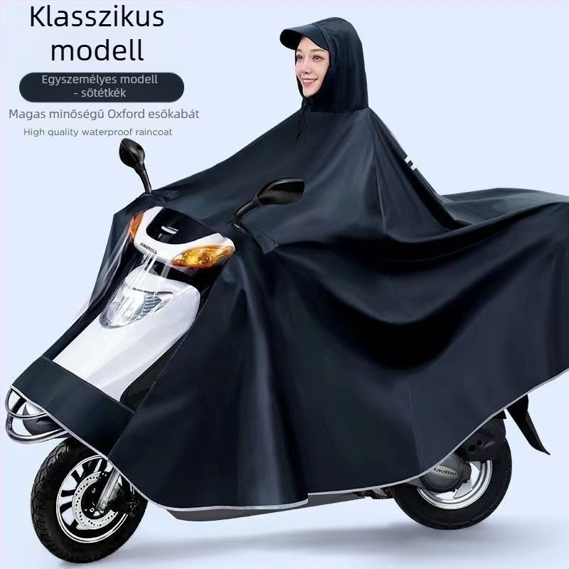 Rain Giant motorkerékpár esőponcsó, Oxford anyag, PVC vízálló réteg, 1 személy
