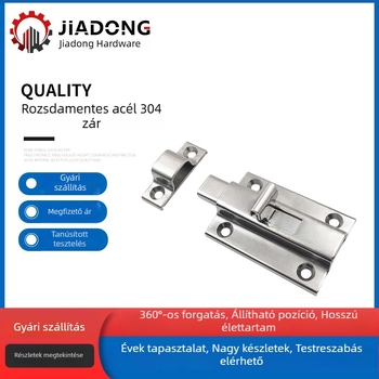 Jiadong 304 rozsdamentes acél nehéz kivitelű ajtózár, modell HHMSQ50, modern egyszerű stílus