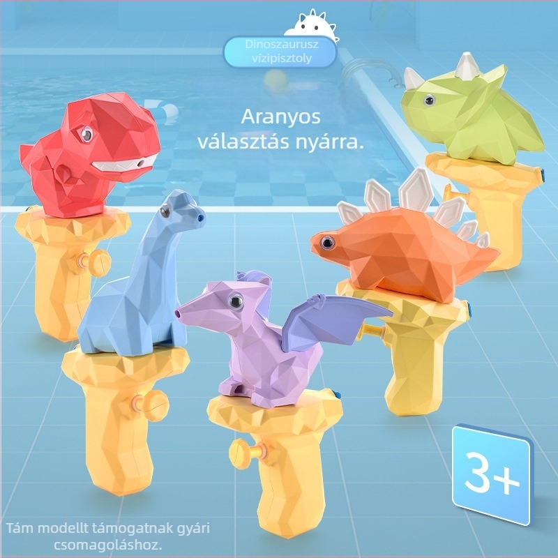 Gyerekek Dino Vízpisztoly – ABS, Vízpermetezés, Vízijáték, 4–6 éveseknek, 3C tanúsítvány 2022182202030086