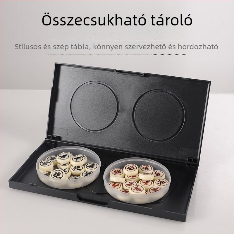 Műanyag kínai sakk tábla – oktatási célú, szellemi fejlesztés, 14 éves kortól