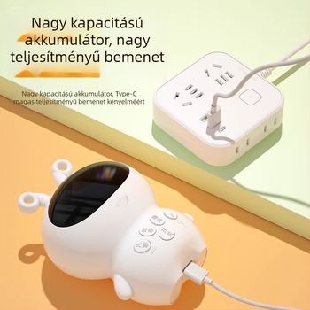 Guka Baba mesélő és dallejátszó gép korai oktatáshoz, 0–3 éveseknek, műanyag test, elemről működik, modell Q1