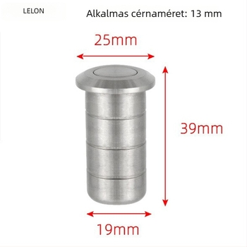 Porvédő cső ajtózárhoz, 304 rozsdamentes acél, csiszolt felület, Ø13 mm csap, modell Rda-26