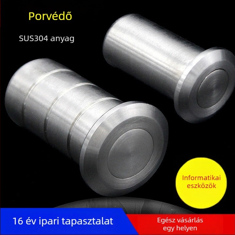 Porvédő cső ajtózárhoz, 304 rozsdamentes acél, csiszolt felület, Ø13 mm csap, modell Rda-26
