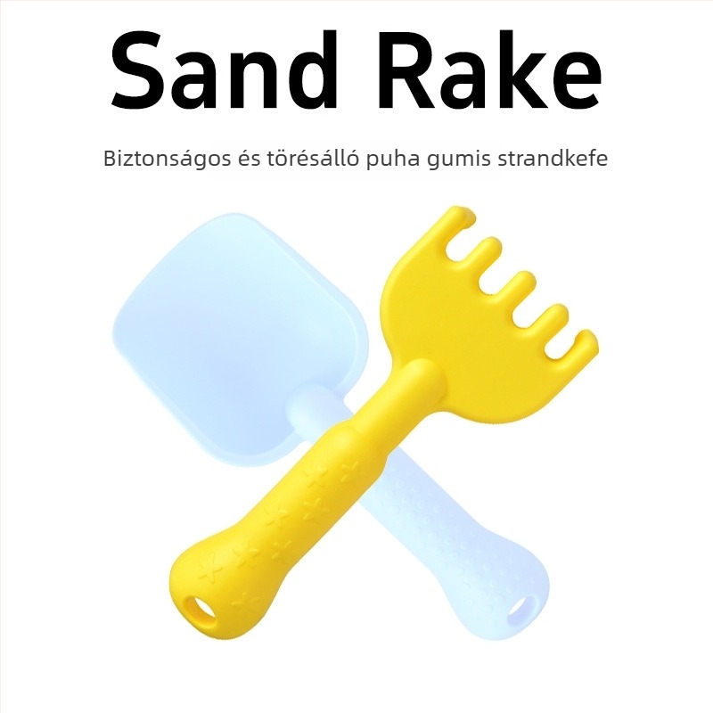 Műanyag strandjáték gyerekeknek: ásó és kaparó a homokozóban és a vízben játszáshoz, 0–3 éveseknek
