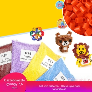 ARTKAL 3D gyöngyös puzzle — DIY önbetöltő csomag, 2.6 mm, Opp zacskós csomagolás, mintadarab testreszabás