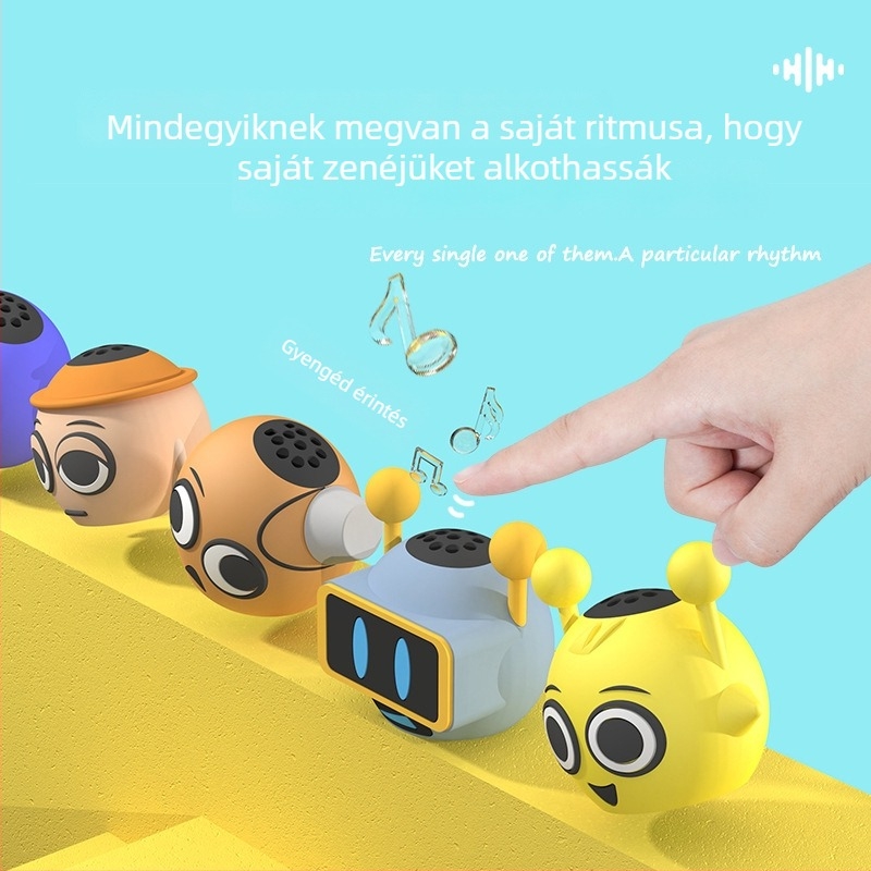 Rajzfilm-stílusú zenés doboz figura, ABS anyag, injekciós öntés, logónyomtatás lehetőség