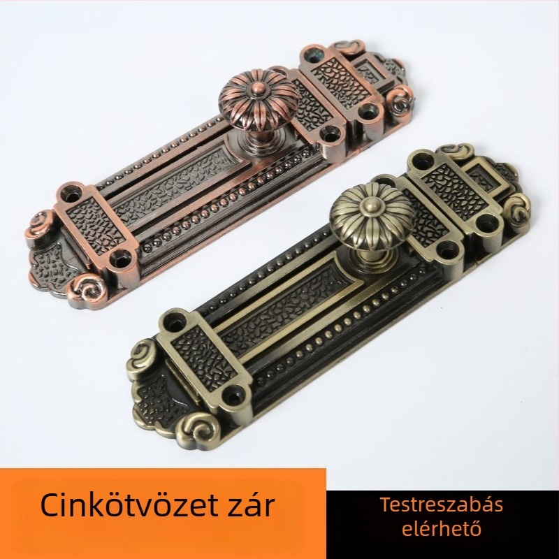 Ajtózár A8210, cinkötvözet, elektroplakolt felület, típus A zár