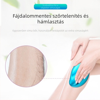 Testi epilátor üveg fejjel, kézi működés, ABS + nano üveg, az alkarra és a lábakra, tisztítás vízzel