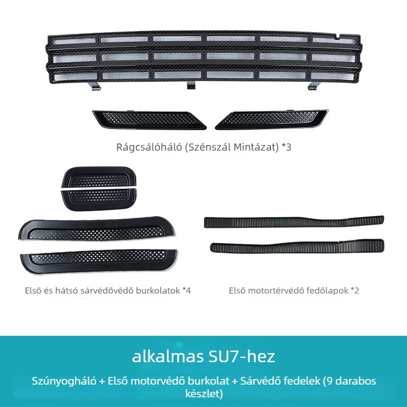 SU7/YU7-kompatibilis inszektellenes víztartály védőháló, középső rács, külső autóalkatrész Jia yi tian