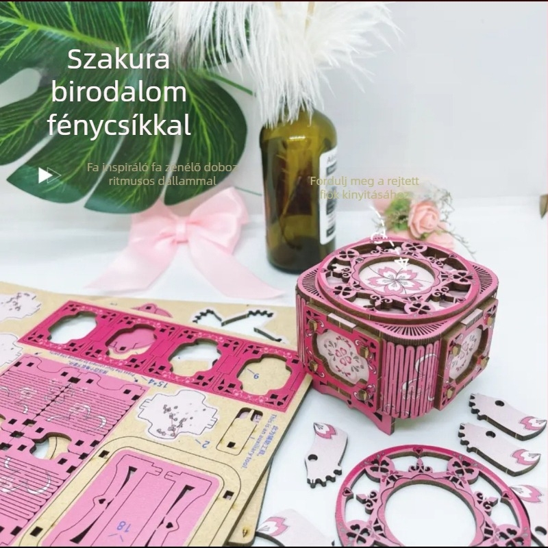 Tanabata faanyagú DIY mechanikus ékszerdoboz – kézzel készített ajándék barátoknak és párkapcsolatban élőknek