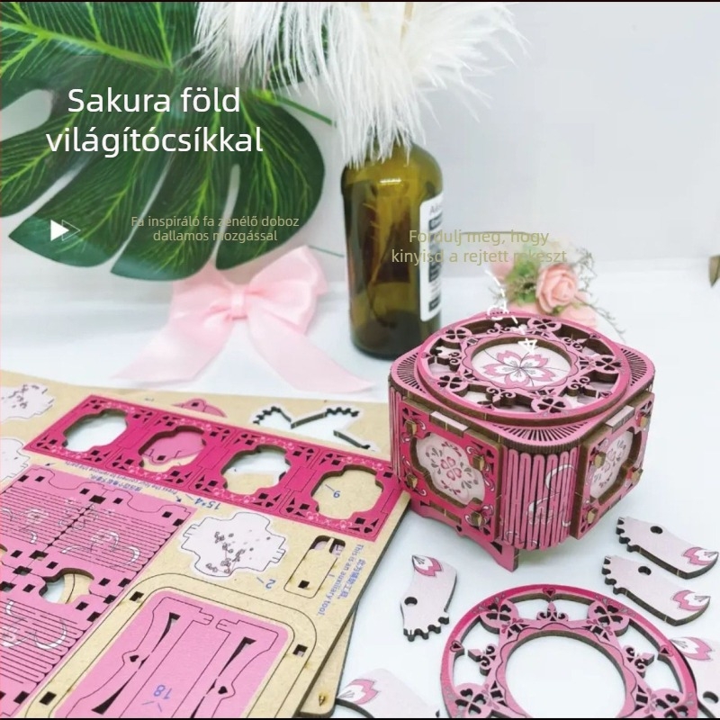 Tanabata faanyagú DIY mechanikus ékszerdoboz – kézzel készített ajándék barátoknak és párkapcsolatban élőknek