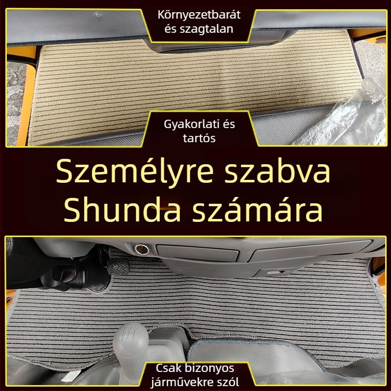 Teherautó lábtakarók drótos hurkokkal és bőr panelokkal, PVC felület, logóval ellátva, Fordhoz