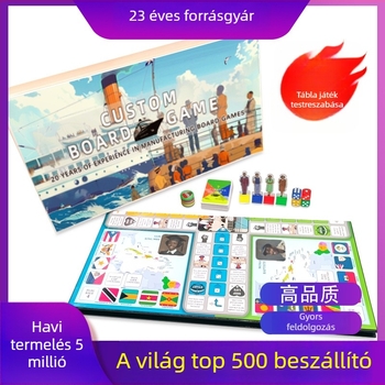 Testreszabható társasjáték-készlet – Moritomo bevont papír, asztali játék testreszabás, intelligencia-fejlesztés és interakció szülő-gyermek között, 7–14 éveseknek