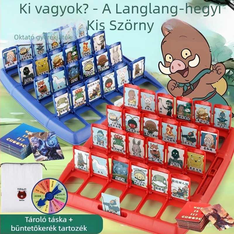 Oktatási asztali játék gyerekeknek: Találd ki ki vagyok? Langlang Mountain Little Monster — interaktív műanyag puzzle a kézzel és az aggyal történő tanuláshoz (14+)