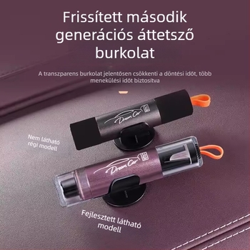 Autóablak biztonsági kalapács Xiaomi Su7/Yu7-hez – 2 az 1-ben mentési eszköz, belső kiegészítő