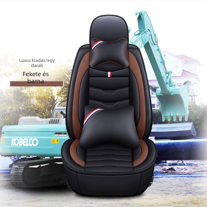Exkavátor ülésvédő huzat – univerzális modell, kompatibilis Caterpillar, Kobelco, Hitachi, Sumitomo, Sany, Doosan, Daewoo, XCMG