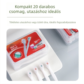 Egyszer használatos fogkefe, lágy sörtékkel, Good luck márka, műanyag kivitel, friss lehelet, japán stílus