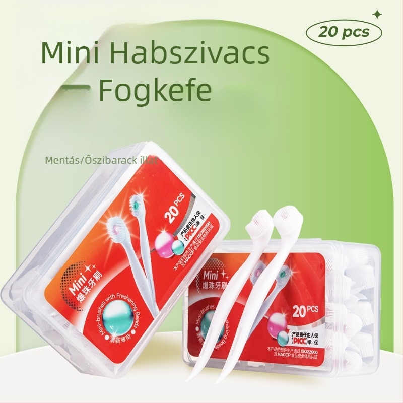 Egyszer használatos fogkefe, lágy sörtékkel, Good luck márka, műanyag kivitel, friss lehelet, japán stílus