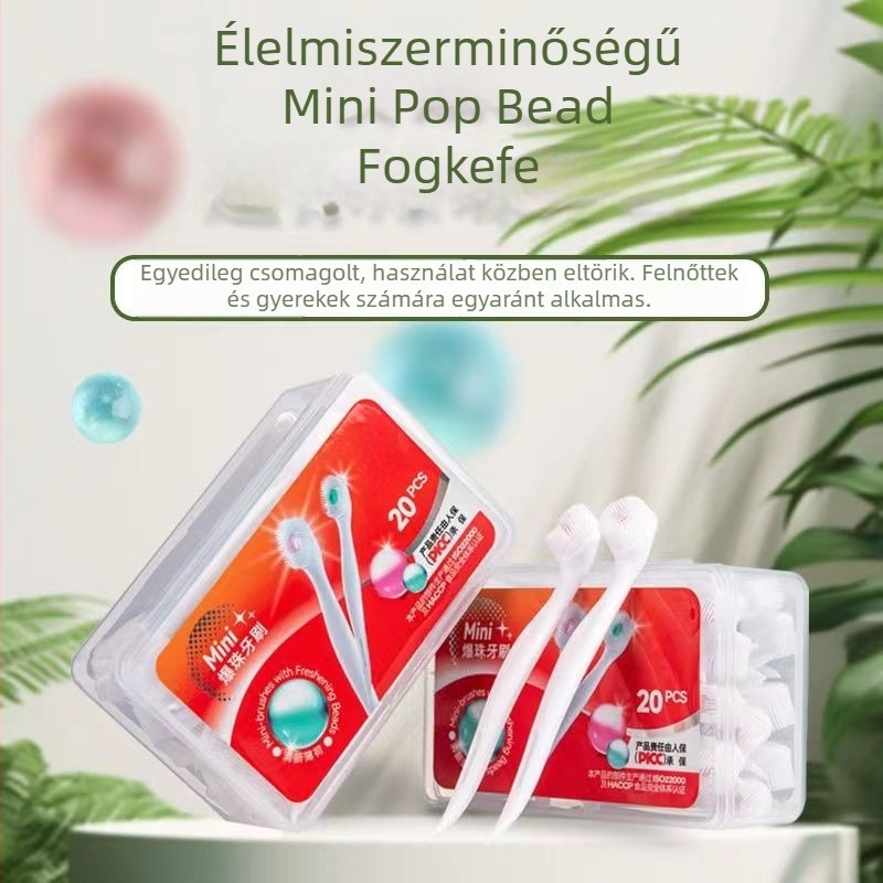 Egyszer használatos fogkefe, lágy sörtékkel, Good luck márka, műanyag kivitel, friss lehelet, japán stílus