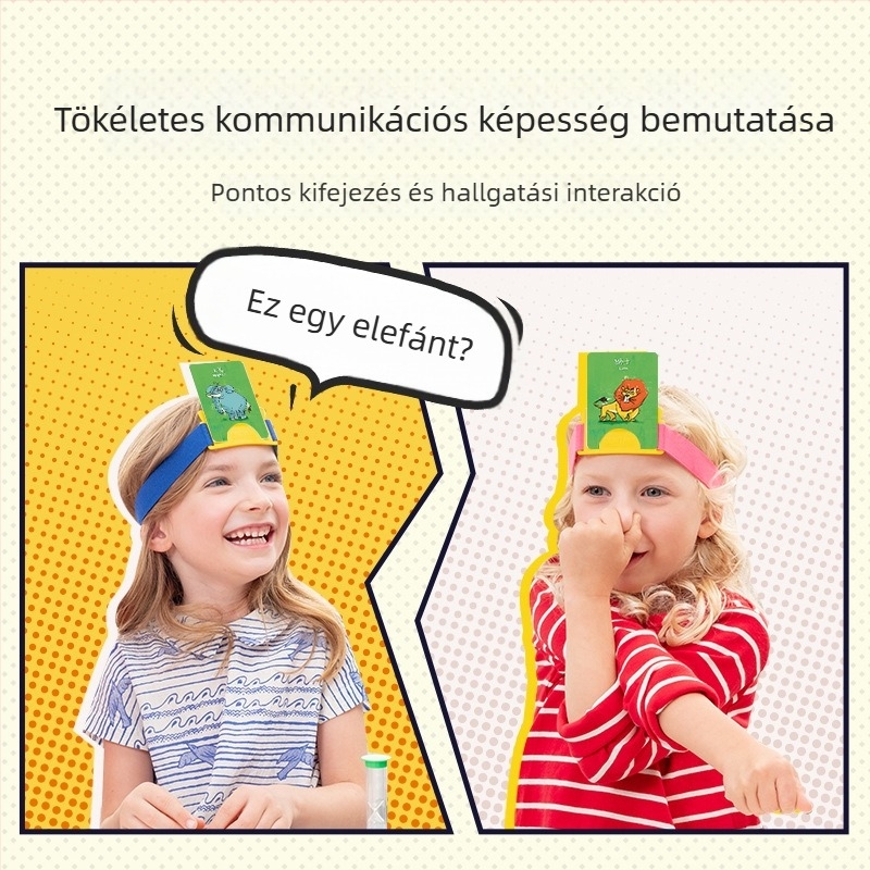 Kártyákból álló puzzle társasjáték – verbális kifejezés, szülő-gyermek interakció, interaktív játék, papíralapú anyag
