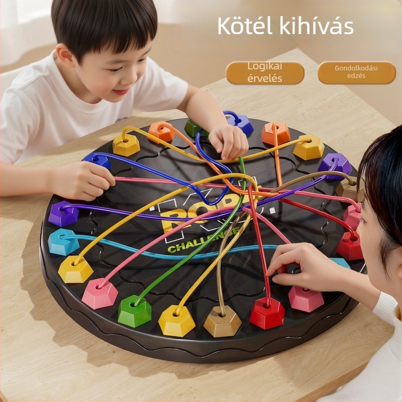 Kötél Kibontó Játék – Interaktív Asztali Kártyajáték, Műanyag, 7–14 éveseknek, Szülő-gyerek interaktív, Videós útmutatóval