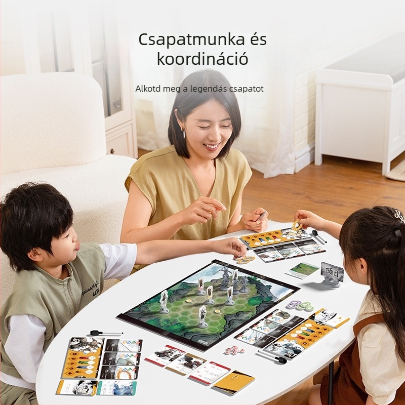 Yaofish Ray Fish társasjáték kártyákkal - puzzle, interaktív, kéz-szem koordináció; papír, 7-14 éveseknek