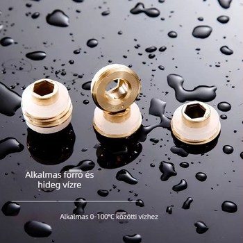 Réz tömítés szögletes csaptelehez, gyors felszerelés, szivárgás elleni szigetelés