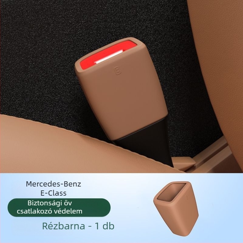 Horse friend Szilikon biztonsági öv csatjának védőfedő, karcolásálló, kompatibilis Mercedes-Benz E-Class E300L és GLC/C-Class, belső autó kiegészítő