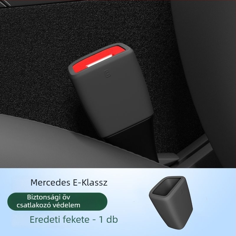 Horse friend Szilikon biztonsági öv csatjának védőfedő, karcolásálló, kompatibilis Mercedes-Benz E-Class E300L és GLC/C-Class, belső autó kiegészítő