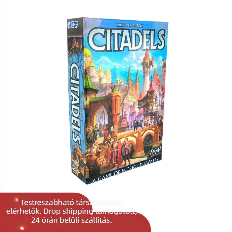Citadels társasjáték – Kiegészített kiadás; Anyag: papír; Kategória: társasjáték-kártyák; Korosztályok: 7–14, 15–35, 36–60, 61+